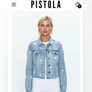 Pistola cropped denim jacket